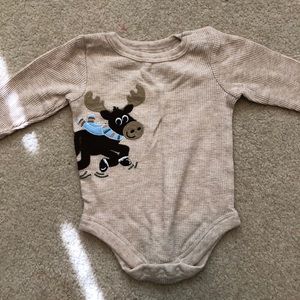 Long sleeve reindeer onesie